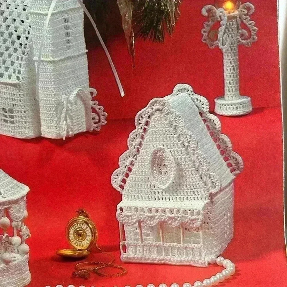 5/$25 Victorian crochet pattern tutorial book Christmas ornaments VTG - Picture 4 of 7